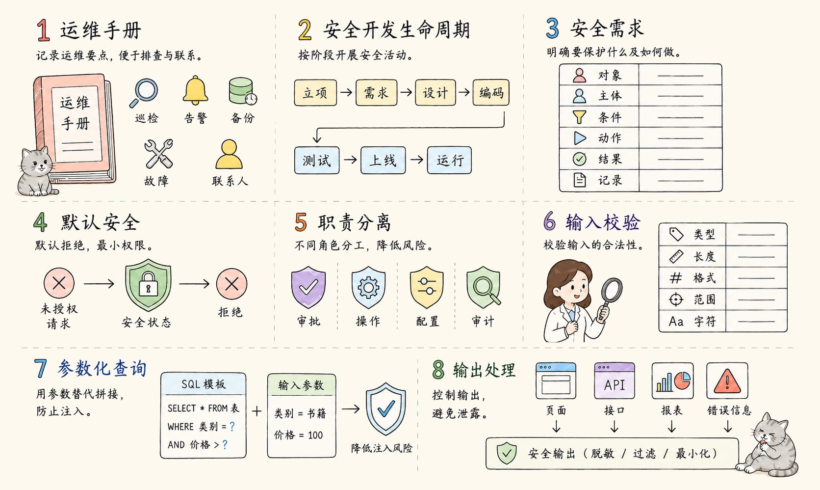 安全开发：8个核心概念信息图