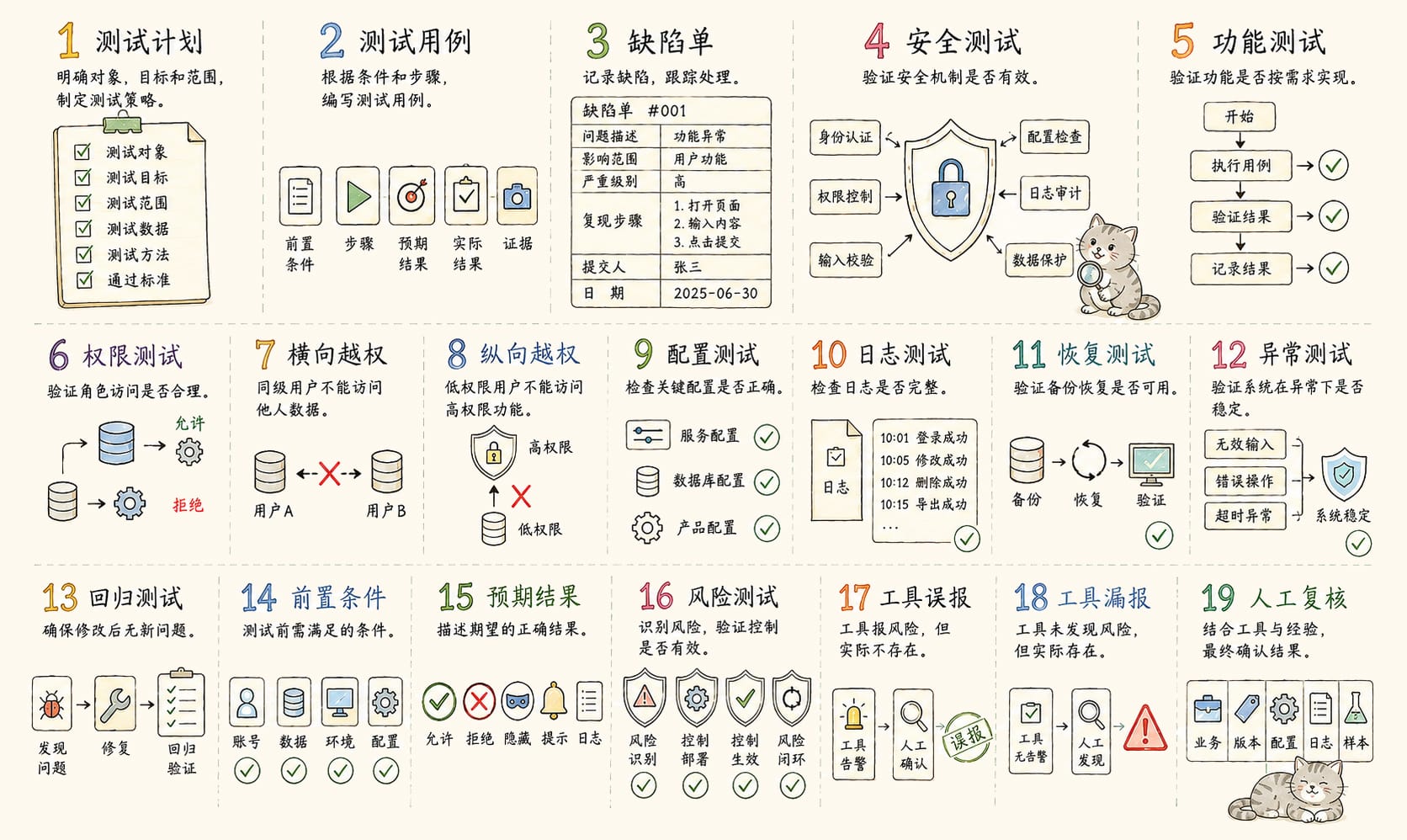 安全测试：19个核心概念信息图