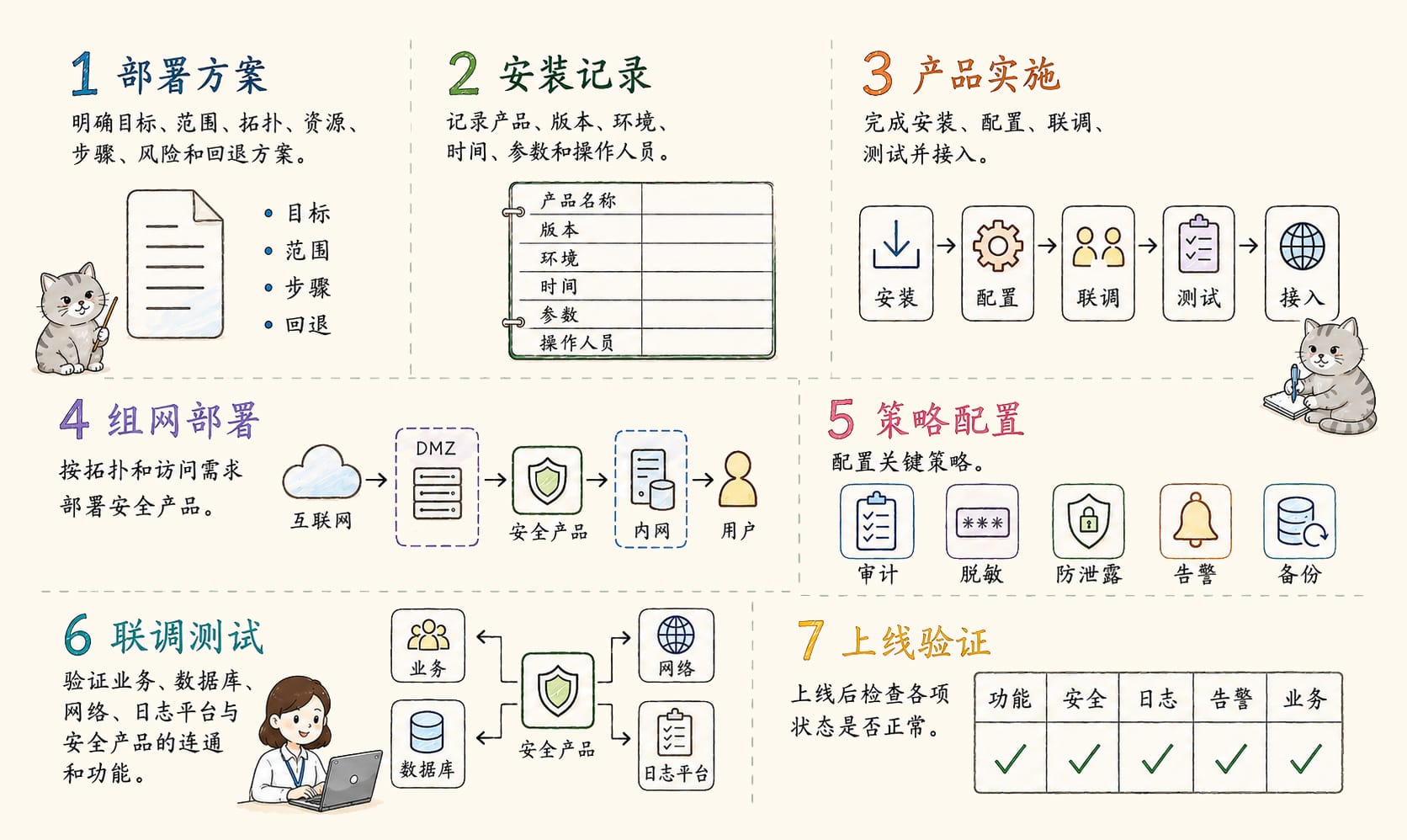 产品部署：7个核心概念信息图