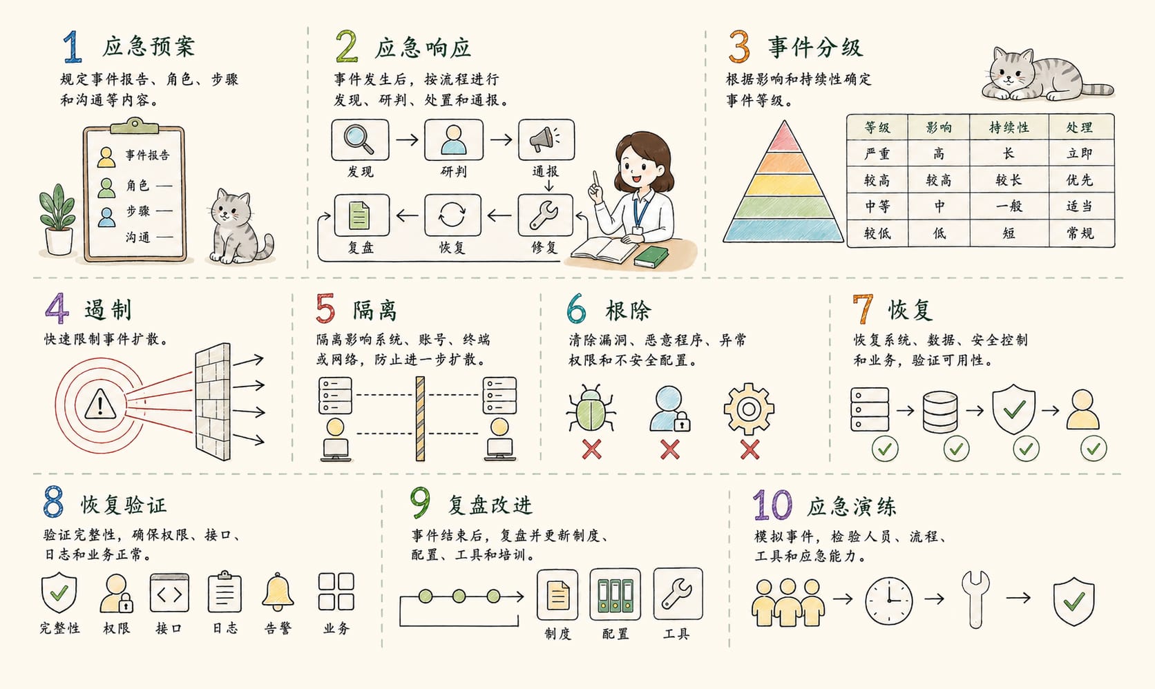 应急响应：10个核心概念信息图