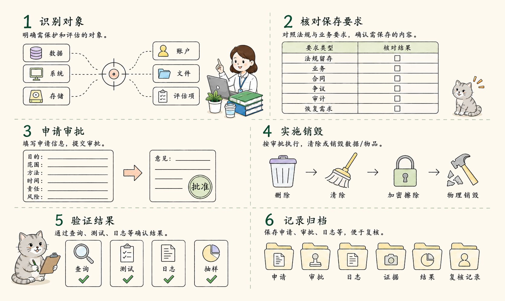 数据销毁流程：6个核心概念信息图