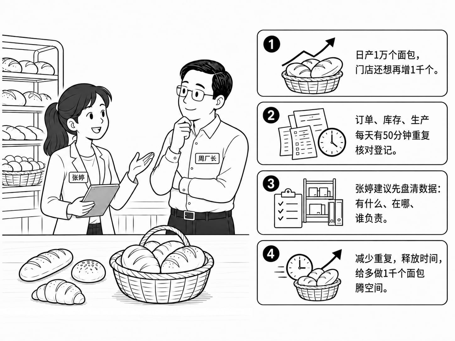 数据安全业务经理与传统生产企业讨论数据资产识别的案例配图
