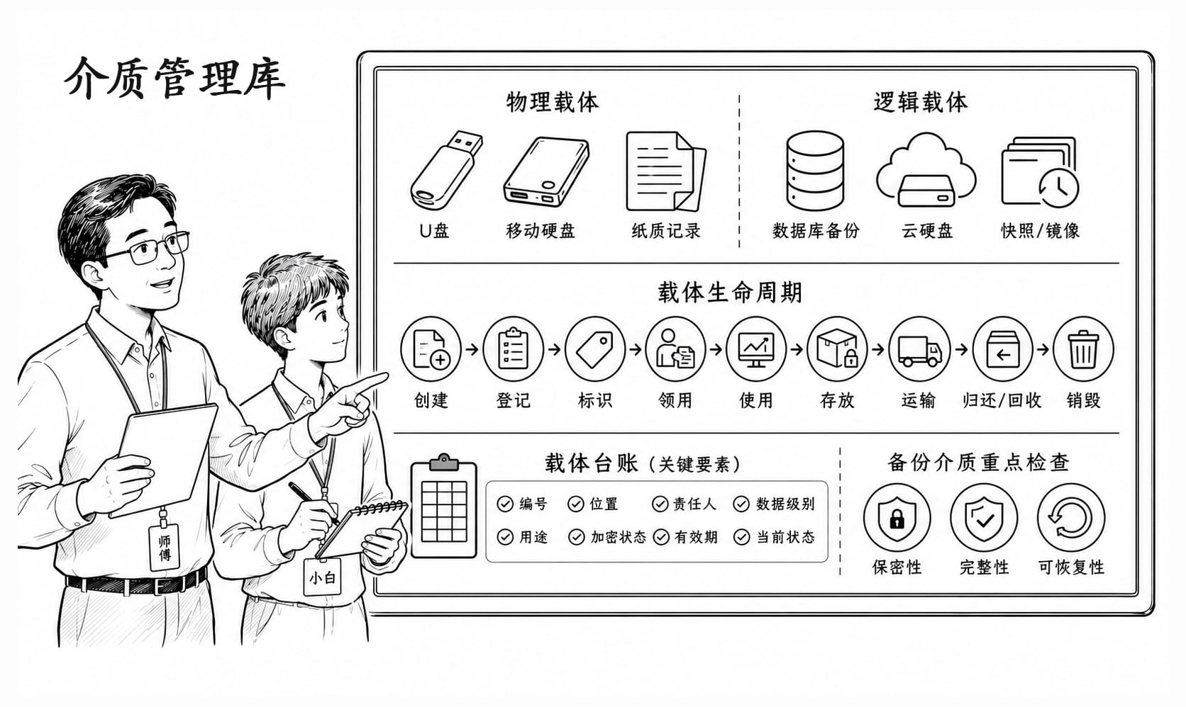 介质管理库情景阅读暂用场景图