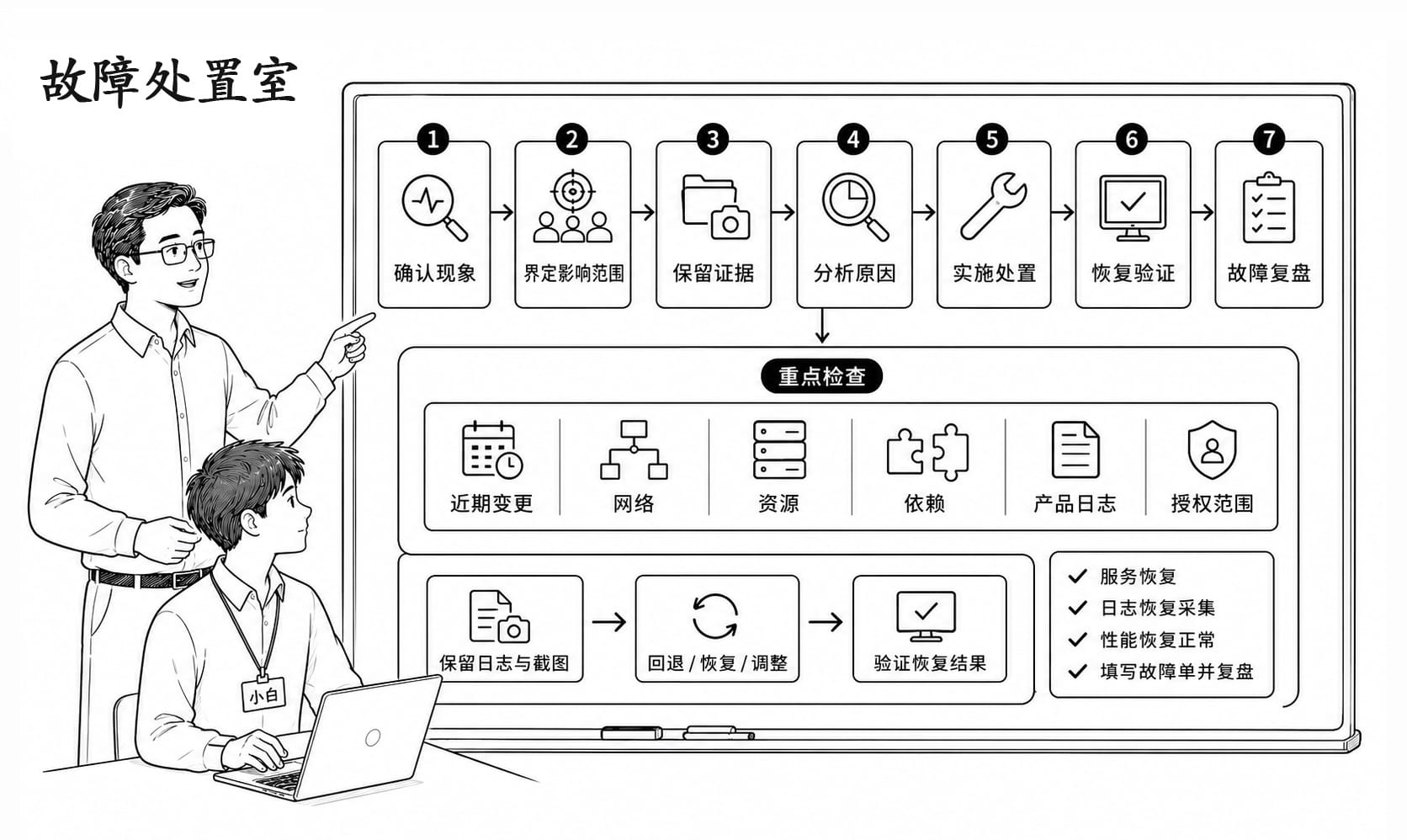 故障处置室情景阅读暂用场景图