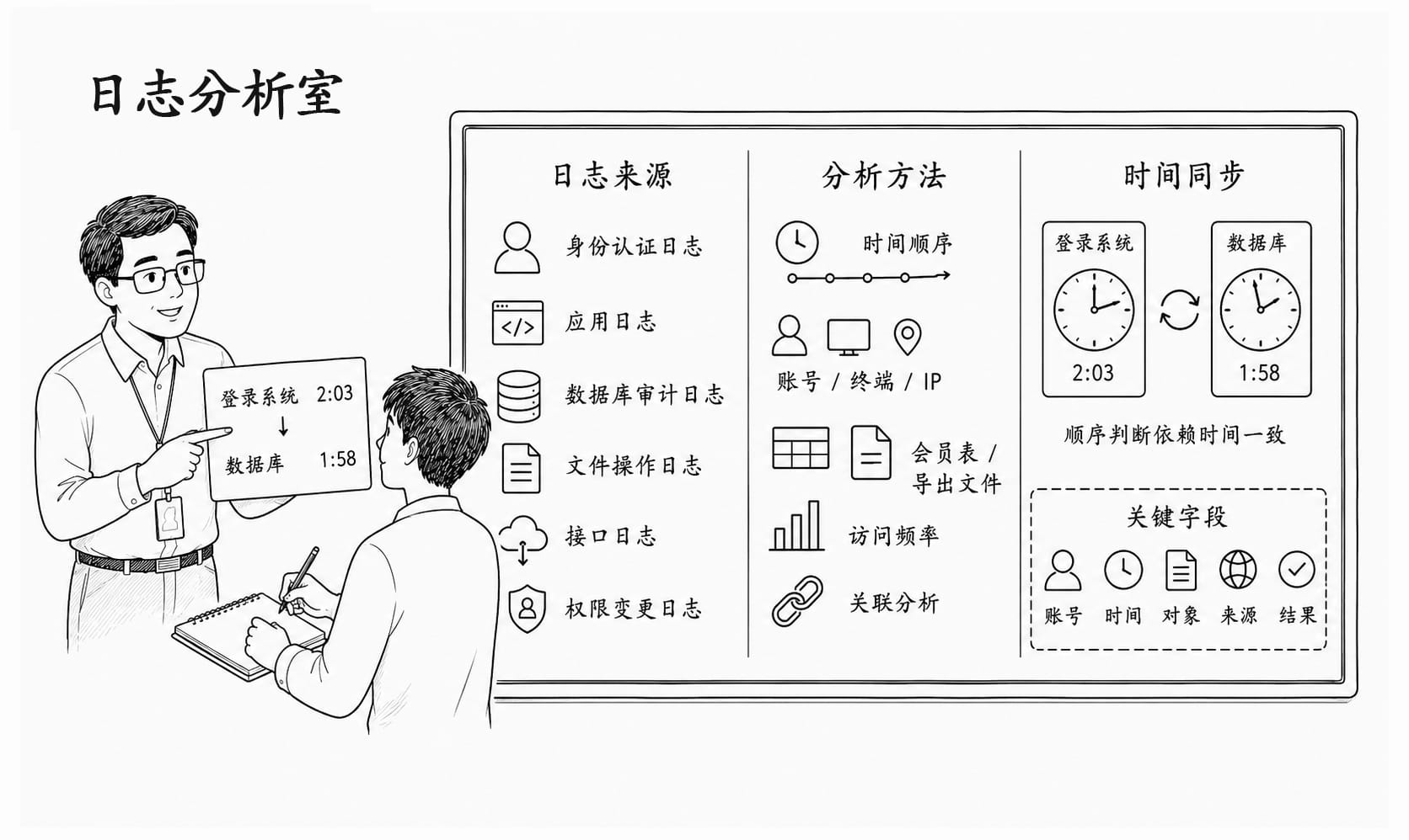 日志分析室情景阅读暂用场景图