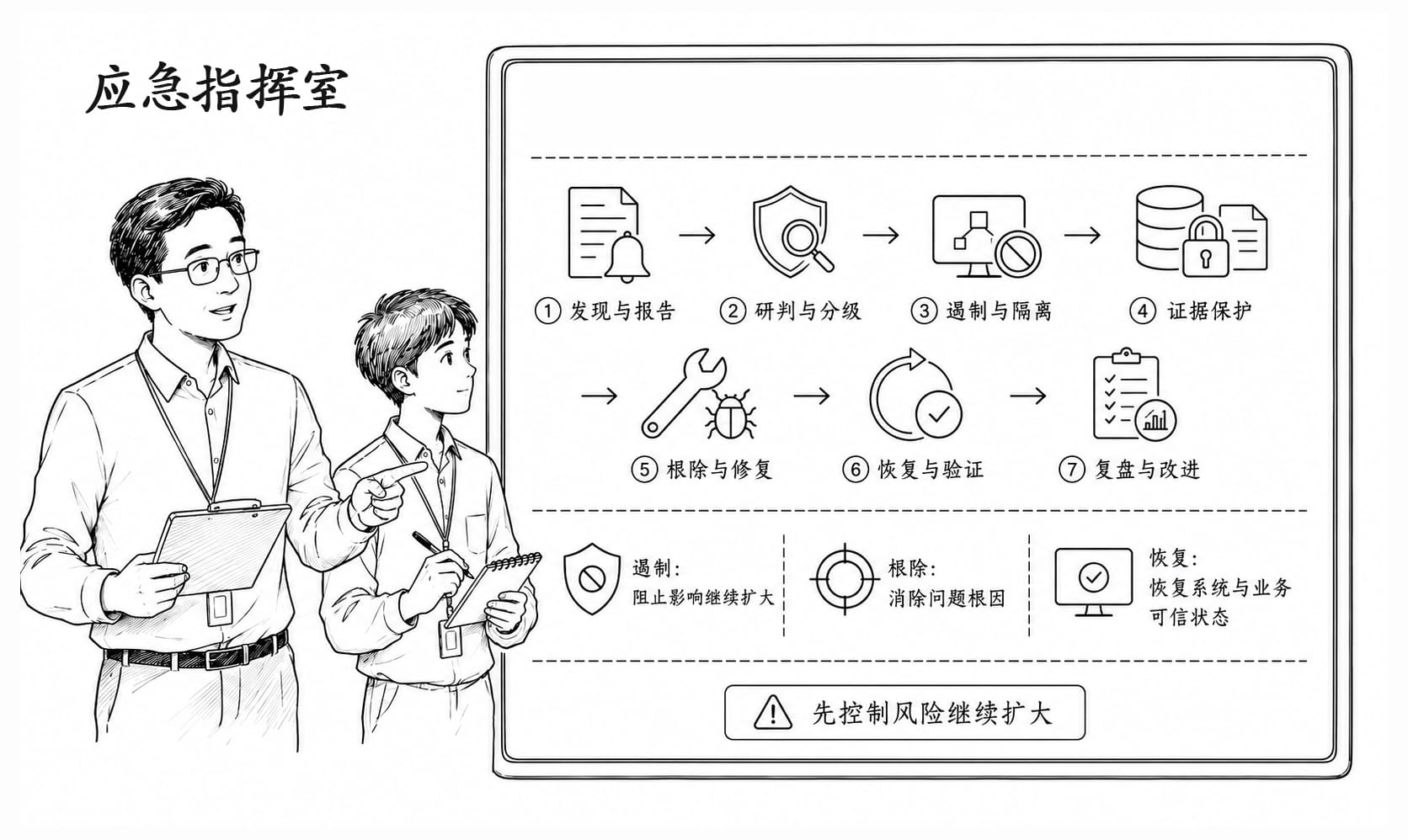 应急指挥室情景阅读暂用场景图