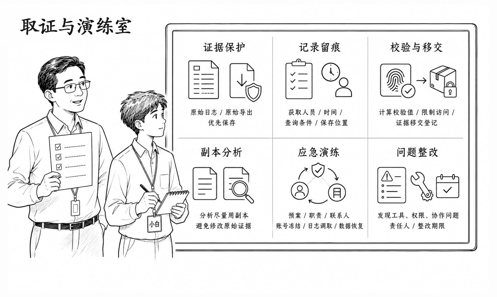 取证与演练室情景阅读暂用场景图