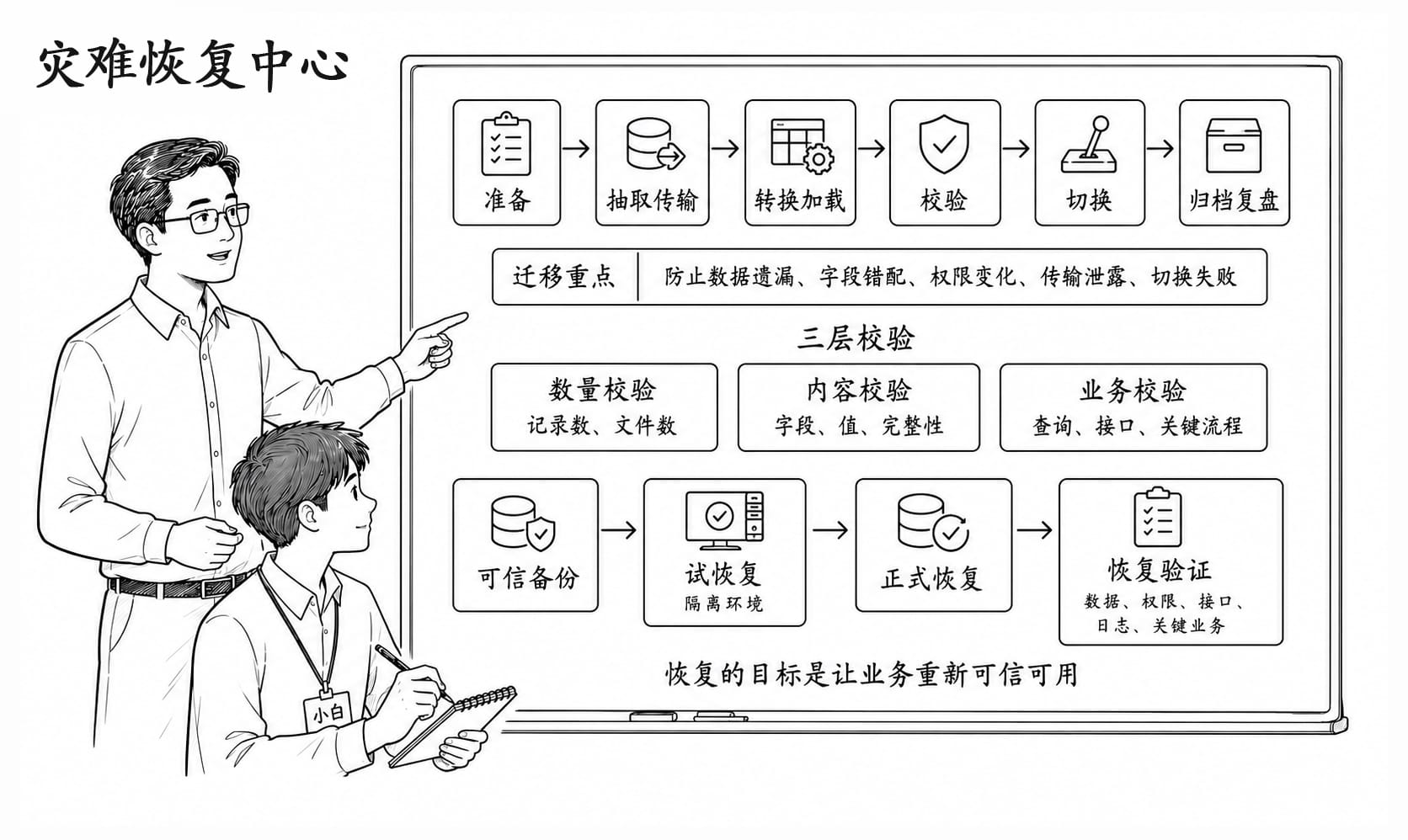 灾难恢复中心情景阅读暂用场景图